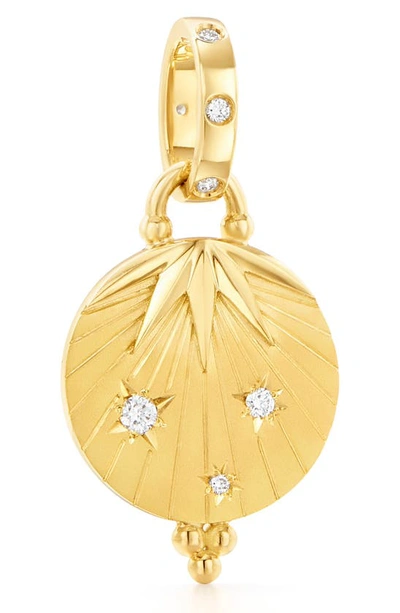 Shop Temple St Clair Amor Pendant In Yellow Gold