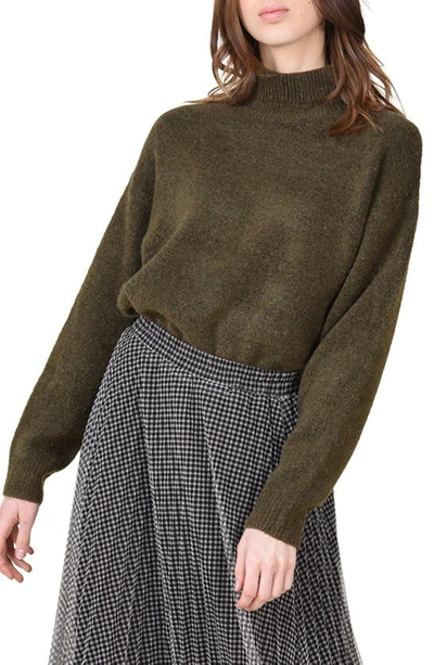 Shop Molly Bracken Turtleneck Sweater In Khaki