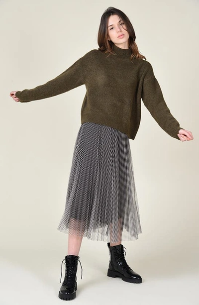 Shop Molly Bracken Turtleneck Sweater In Khaki