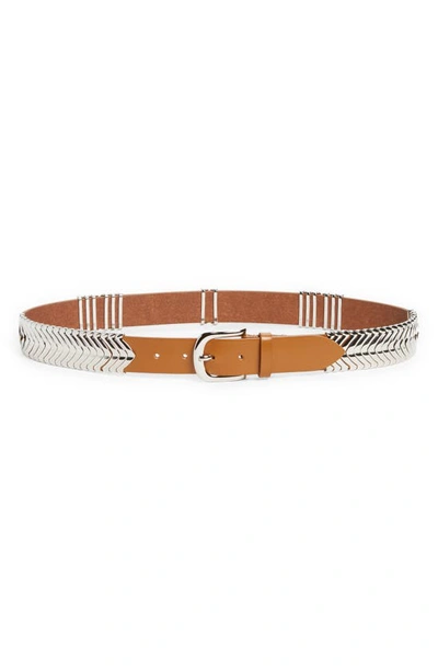 Shop Isabel Marant Tehora Faithful Belt In Natural/ Silver