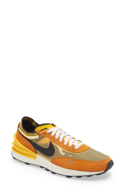 Shop Nike Waffle One Se Sneaker In University Gold/ Black/ Blue