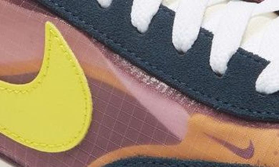Shop Nike Waffle One Se Sneaker In Dark Beetroot/ Yellow/ Navy