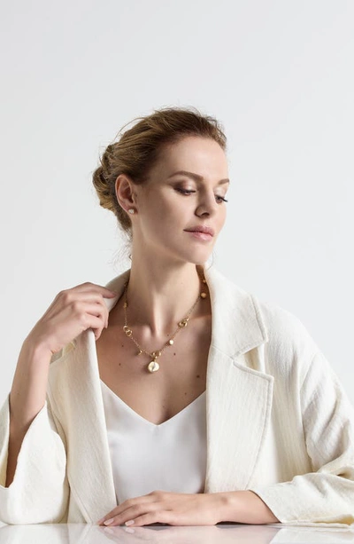 Marco Bicego Jaipur 18k Yellow Gold Small Diamond Accent Pendant In Yellow-white