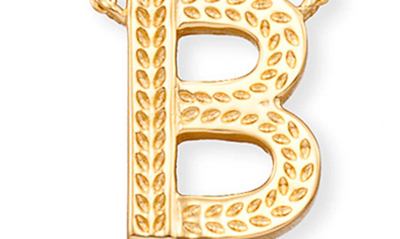 Shop Kendra Scott Initial Pendant Necklace In Gold Metal-b
