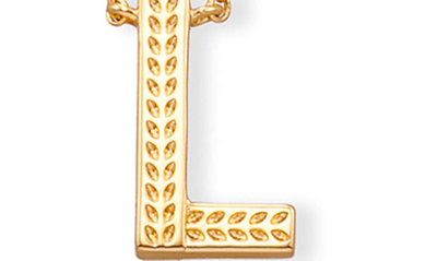 Shop Kendra Scott Initial Pendant Necklace In Gold Metal-l
