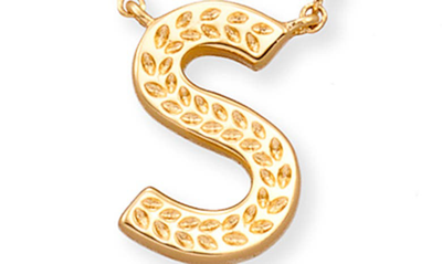 Shop Kendra Scott Initial Pendant Necklace In Gold Metal-s