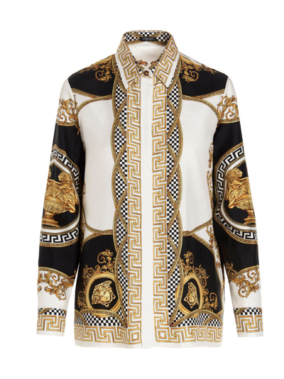 Shop Versace La Coupe Des Dieux Printed Buttoned Shirt In Multi