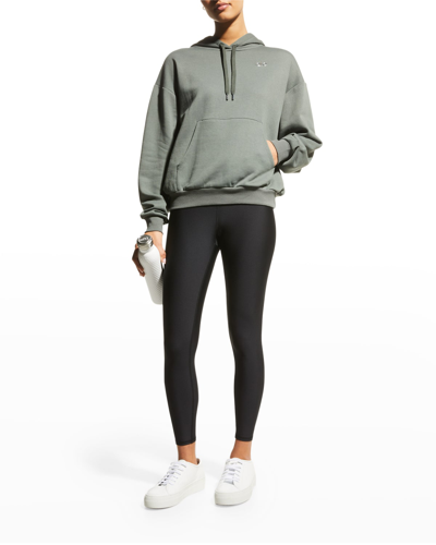 Shop Alo Yoga Accolade French Terry Hoodie In Dark Cactus