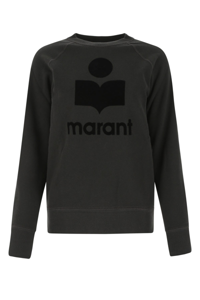 Shop Isabel Marant Étoile Slate Cotton Blend Milly Sweatshirt  Nd Isabel Marant Etoile Donna 38f