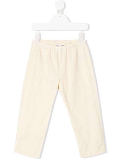 Shop Bonpoint Dandy Cotton Track Pants In Yellow