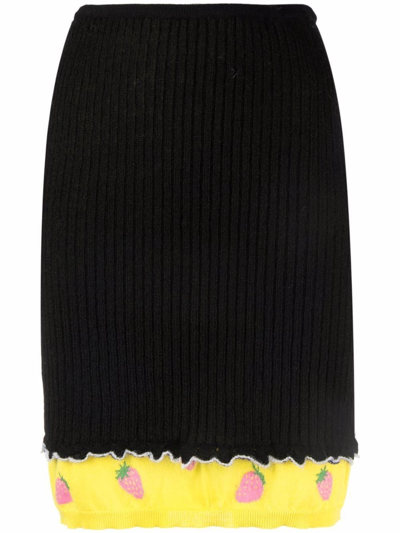 Shop Cormio Alexia Wool Skirt In Black