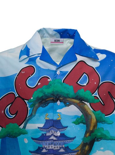 Shop Gcds One Piece Land Of Wano Multicolor Cotton Shirt