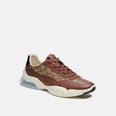 Shop Coach Citysole Runner In Beige