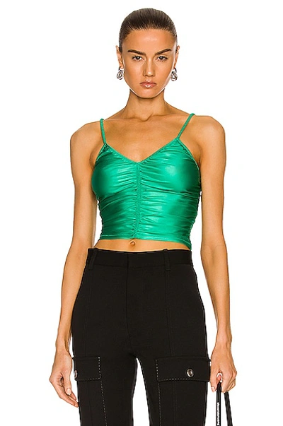 Shop Alexander Wang Ruched Cami Top In Poison Ivy