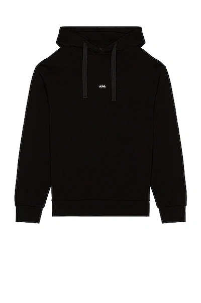 Shop A.p.c. Larry Hoodie In Black