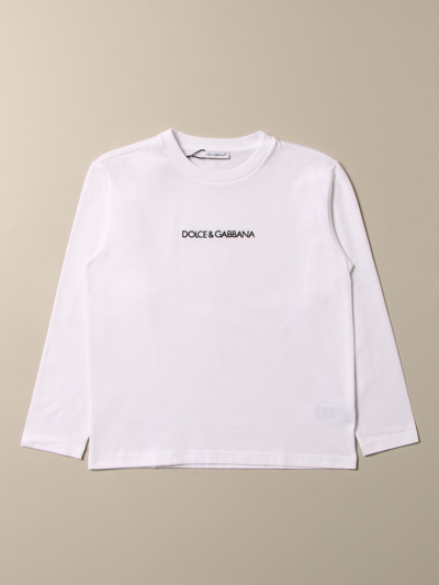 Shop Dolce & Gabbana Tshirt With Logo In White