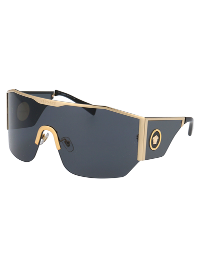 Shop Versace Sunglasses In 100287 Gold