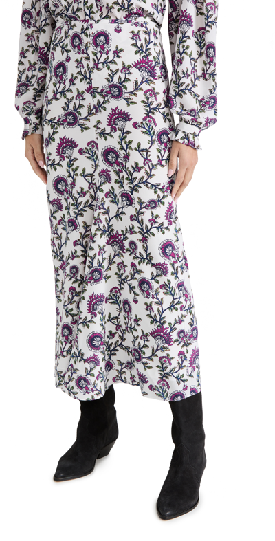 Shop Isabel Marant Rosilia Skirt In Ecru