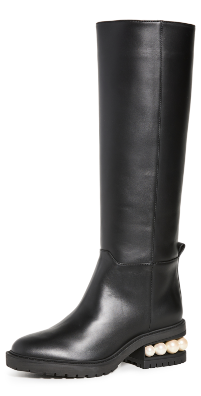 Shop Nicholas Kirkwood Casati Riding Boots In Black