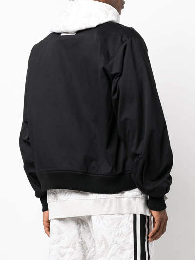 Mostly Heard Rarely Seen Multiple-pocket Bomber Jacket In Black