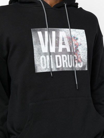 Mostly Heard Rarely Seen Graphic-print Jersey Hoodie In Black