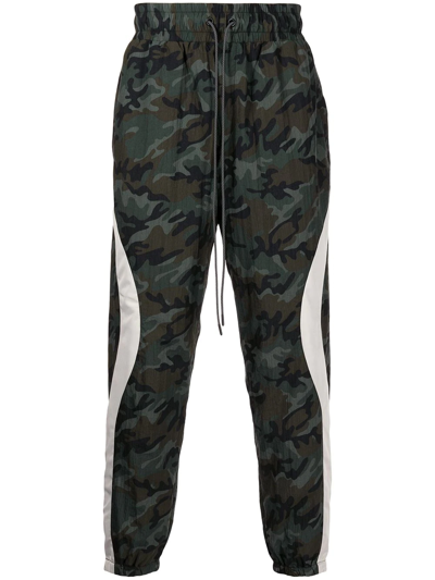 Shop Mostly Heard Rarely Seen Camouflage-print Track Pants In Green