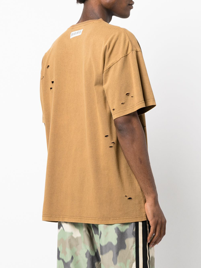 Mostly Heard Rarely Seen Graphic-print Cotton T-shirt In Brown