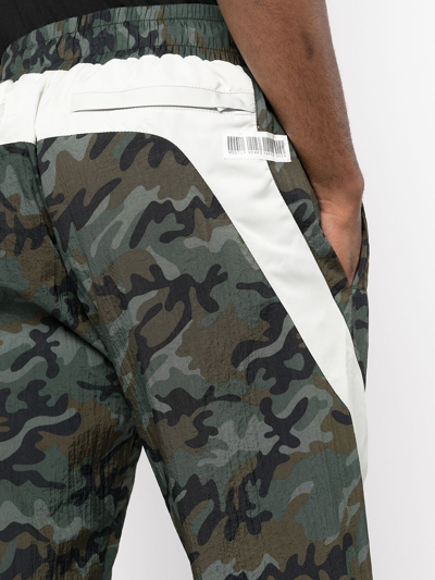 Mostly Heard Rarely Seen Camouflage-print Track Pants In Green