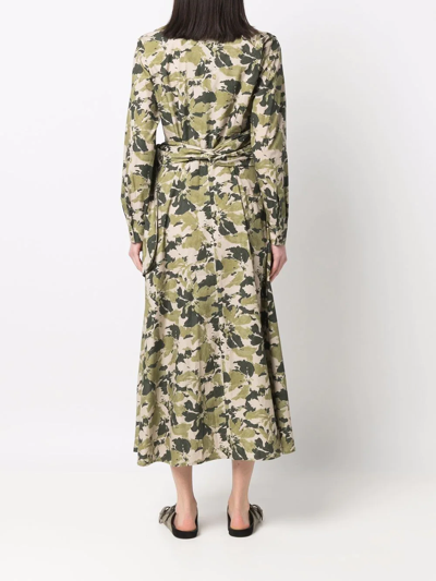 Woolrich Vestito Wilderness In Cotone Verde Cfwwdr0097frut30486562 In Green