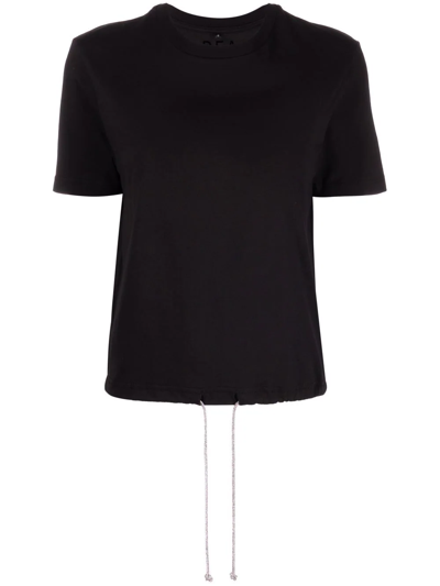 Shop Dea Crystal-embellished Drawstring-fastening T-shirt In Black