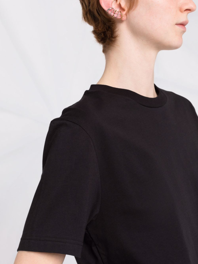 Shop Dea Crystal-embellished Drawstring-fastening T-shirt In Black