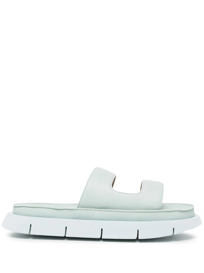 Marsèll Slip-on Leather Sandals In Green