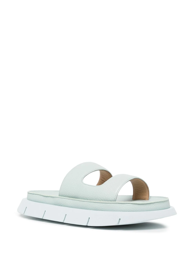 Marsèll Slip-on Leather Sandals In Green