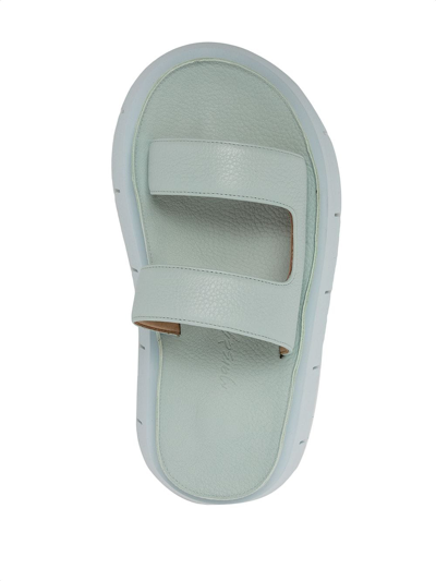 Marsèll Slip-on Leather Sandals In Green