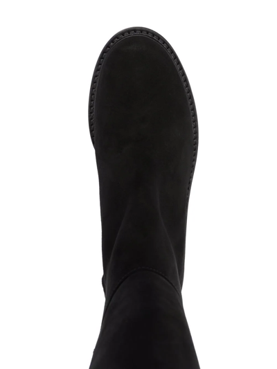 Stuart Weitzman Slip-on Knee-length Boots In Black