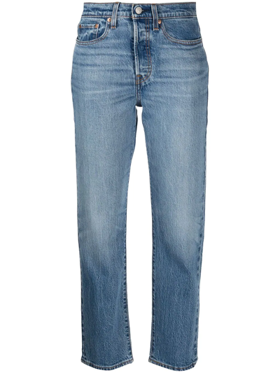 Shop Levi's Wedgie Straight Jeans In Blue