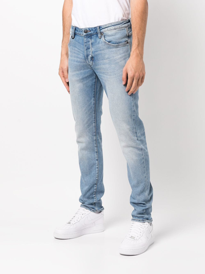 Shop Neuw Lou Low-rise Slim-cut Jeans In Blue