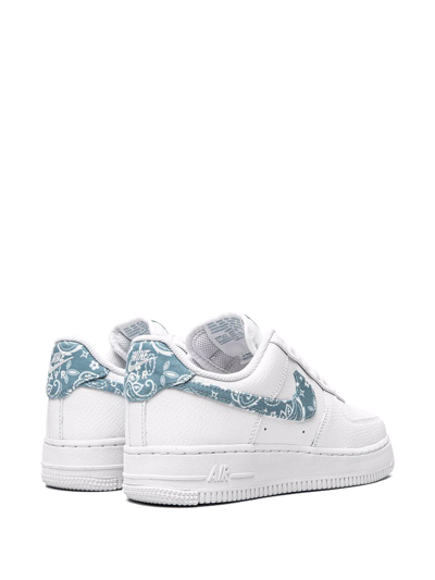 Nike Air Force 1 '07 Paisley-print Leather Low-top Trainers In White