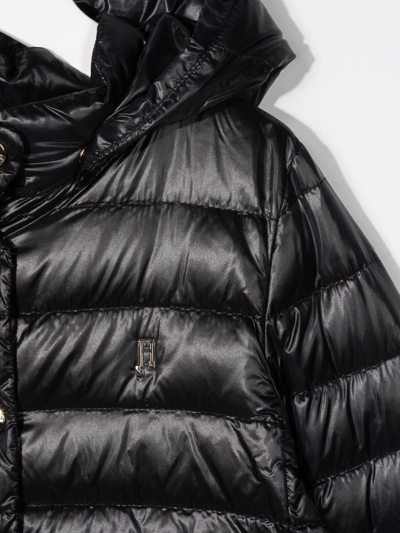 Shop Herno Quilted Feather-down Jacket In Black