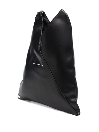 Shop Mm6 Maison Margiela Japanese Chain Shoulder Bag In Black