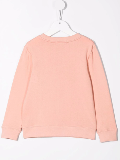 Shop Stella Mccartney Cotton Graphic-print Sweatshirt In Pink