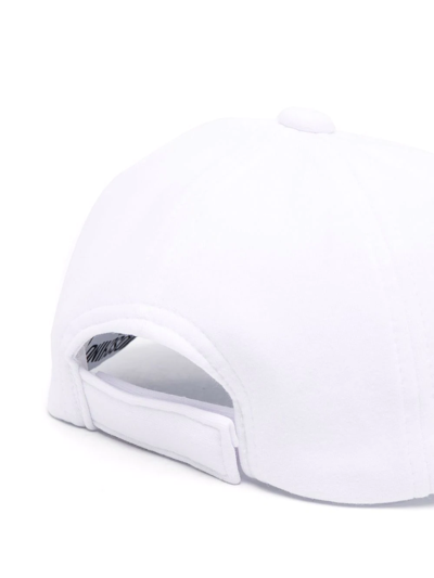 Shop Moschino Logo-print Baseball Cap In White