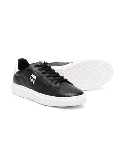 Shop Karl Lagerfeld Karl-patch Sneakers In Black