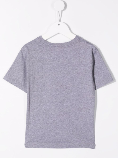 Bonpoint Teen Slogan-print Short-sleeve T-shirt In Grey