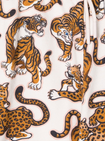 Kenzo Tiger-print Track Pants In White