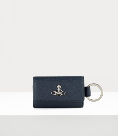 Shop Vivienne Westwood Jordan Key Wallet In Navy