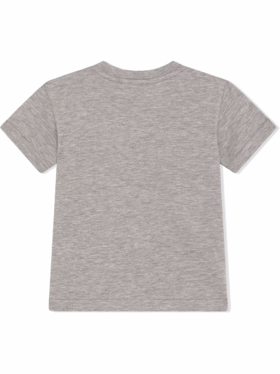 Shop Dolce & Gabbana Dg Sport Cotton T-shirt In Grey