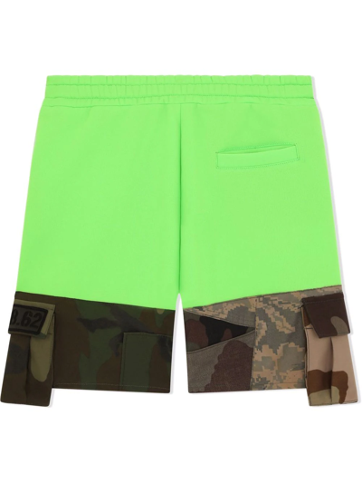 Shop Dolce & Gabbana Camouflage Patchwork Shorts In Multicolour