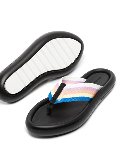 Shop Stella Mccartney Air Thong-strap Sandals In Black