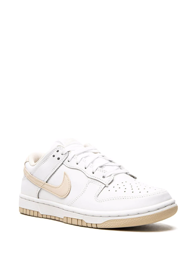 Nike Dunk Low "pearl White" Sneakers In White